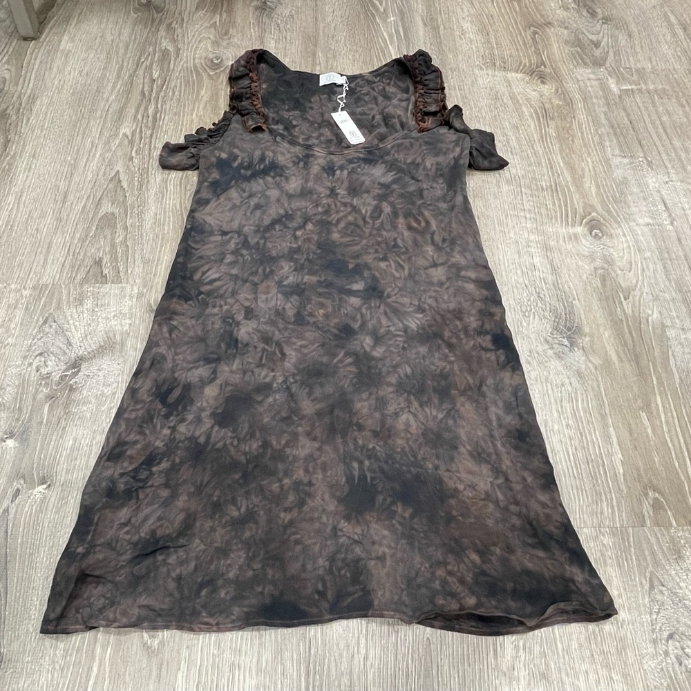 T Los Angeles Tie Die Dress graphite small  J24